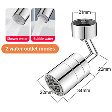 Faucet Extender ABS Robotic Arm Single Dual Mode 1080 Rotating Universal Faucet