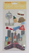 RARE Jolee's Happy New Year New York City Time's Square Scrapbooking Stickers