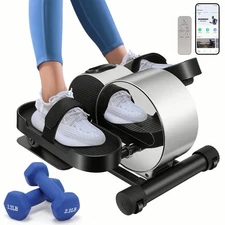 Under Desk Elliptical Machine,Seated Electric Pedal Exerciser with APP Control