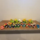 Vintage Fisher Price Little People Lot - Figures Chairs Vehicles.