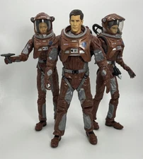 Art Asylum Star Trek ENTERPRISE AWAY TEAM ACTION FIGURE Lot 3 LOOSE Archer T'Pol