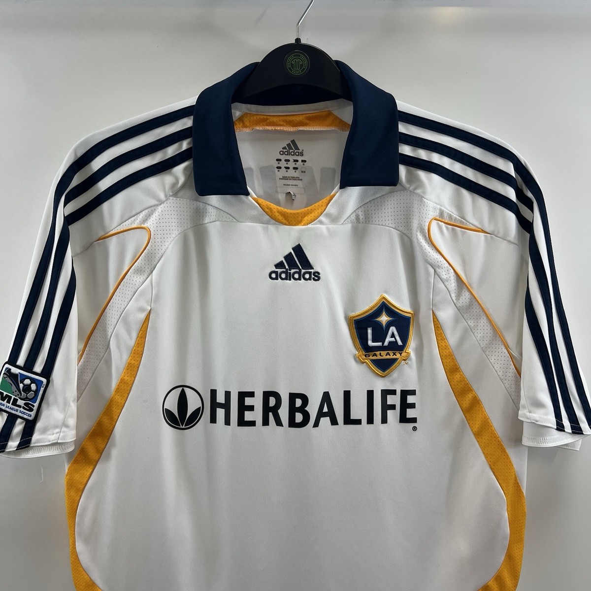 LA Galaxy Beckham 23 Home Football Shirt 2007/08 Adults Medium