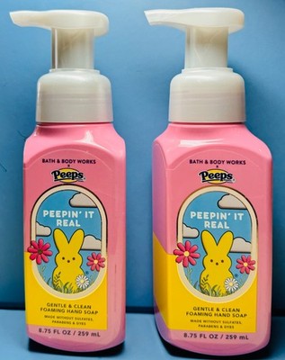 *NEW* PEEPS ~ PEEPIN' IT REAL ~ 2PK ~ GENTLE FOAMING SOAP ~ Bath & Body Works