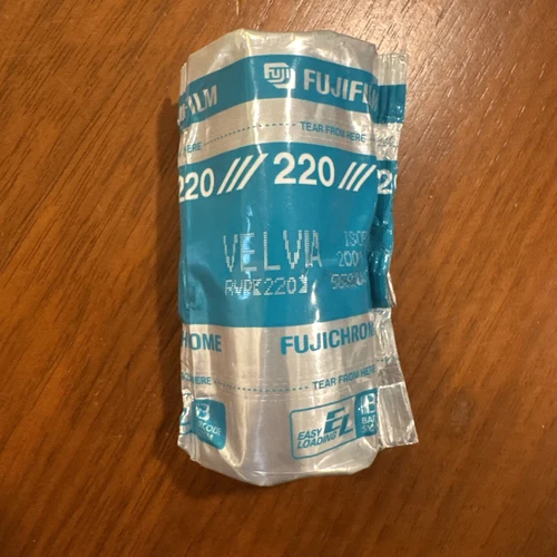Fujifilm Velvia 50 RVP 220 Roll Film — Exp. Between 2001 and 2006, SEALED