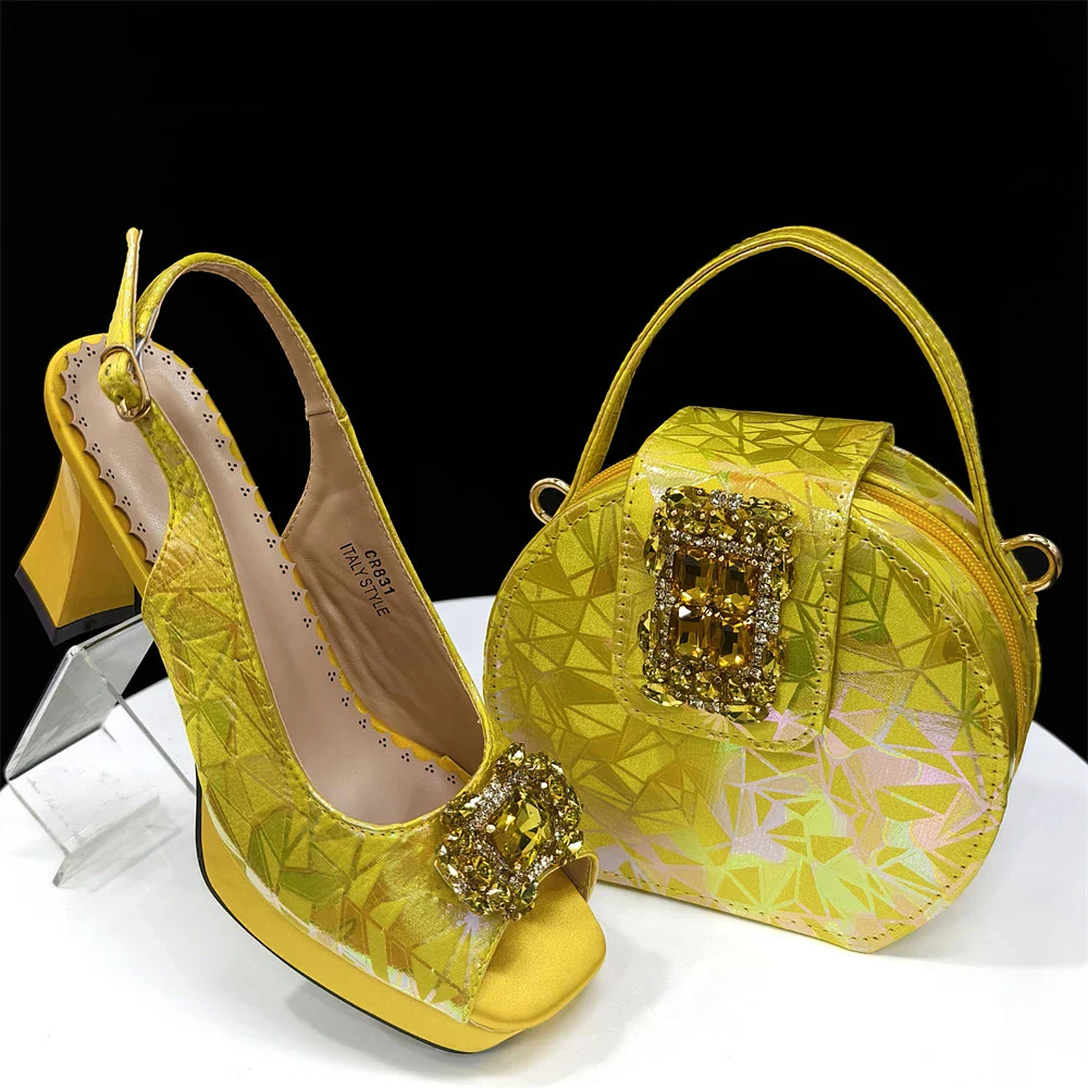 Elegantes Tacones de Mujer para Peep Toe Buen Material Diseño Estrás Fucsia
