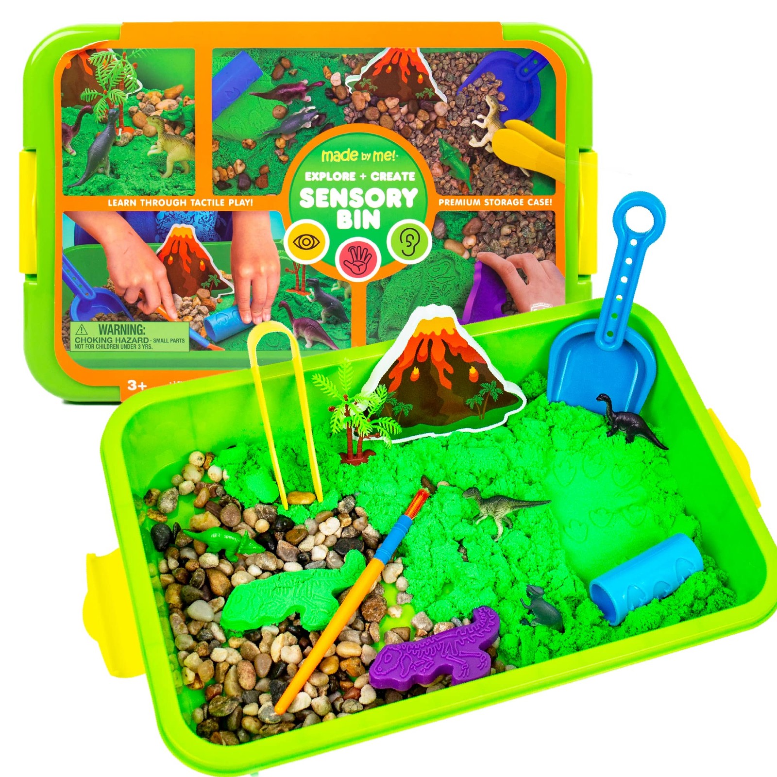 Dino Galaxy Sensory Bin for Toddlers Ages 3 and Up