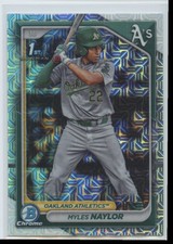 2024 Bowman Chrome 1st Mega Box Mojo Myles Naylor Rookie Oakland Athletics