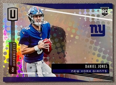 Daniel Jones 2019 Panini Unparalleled Football Rookie RC #206 Giants