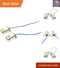 Heat-Resistant BA15s LED Light Bulb Socket Holder - 2-Pack for Easy Install