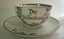 Rieber Mitterteich Porzellan Tasse Beschriftung „Der Silberbraut“