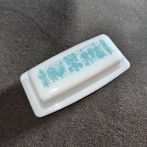 Vintage Pyrex Butterprint Butter Dish MINT No Flaws