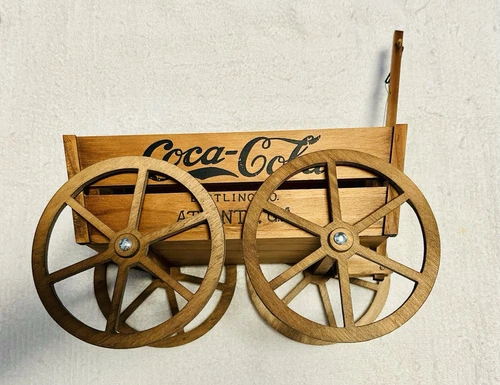 Vintage Franklin Mint Wooden Coca-Cola Wagon Soda Advertising Taiwan 1990’s