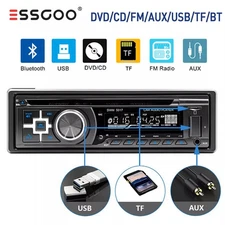 ESSGOO 1 DIN Car Stereo CD DVD Player Radio Bluetooth Handsfree SD/USB/AUX/FM