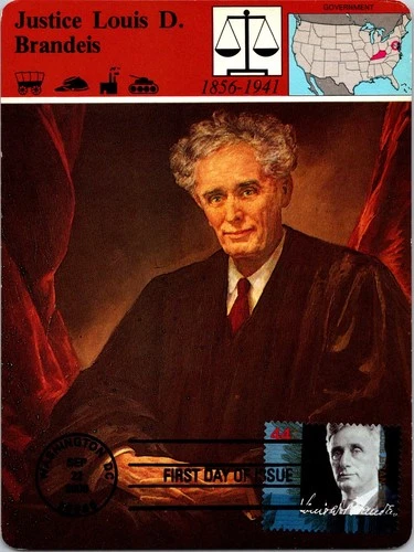 Dr Jim Stamps Maximum Card Louis Brandeis 44C Fdc