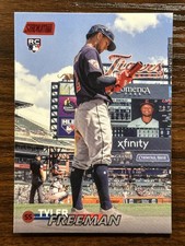 2023 Topps Stadium Club Tyler Freeman Cleveland Guardians Base RC Red Foil #77