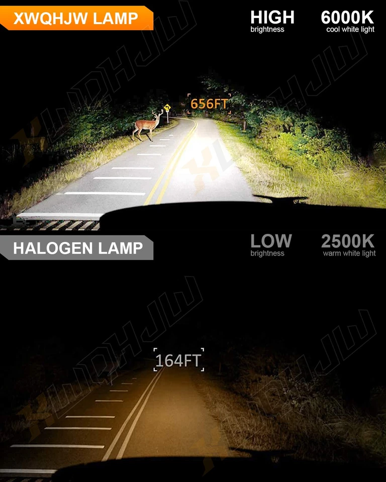 LED Fog Lights Kit Halo For 2008-2009 Pontiac G8 2010 Pontiac G6 Clear Lens - Image 3 of 4