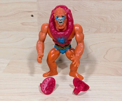 Vintage HeMan MOTU Masters Universe Figure: Soft Head Beast Man Not Complete