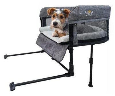 Englacha Close2me Bedside Pet Bed for Cats and Dogs, Elevated Dog Bassinet wi...