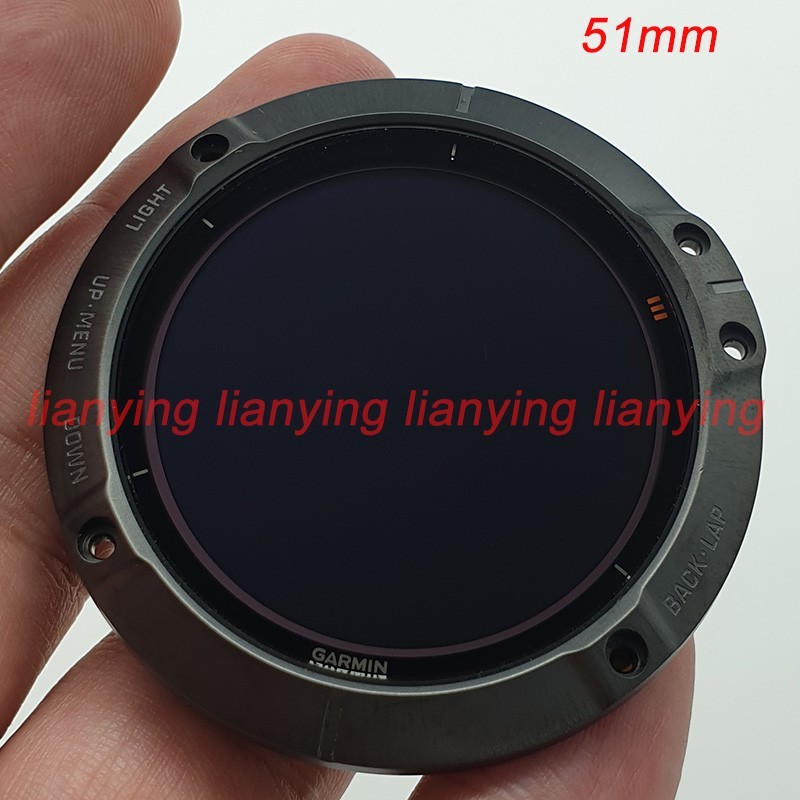 Pantalla LCD de titanio carbono para Garmin Fenix 6x Pro Solar Edition