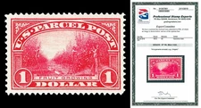 Scott Q12 1913 $1.00 Parcel Post Issue Mint Graded XF 90 H with PSE CERT