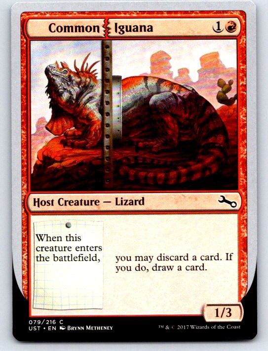 Common Iguana 79 Common Unstable Magic: The Gathering Lightly Played