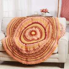 Herrschners  Summer Flora Afghan Crochet Kit