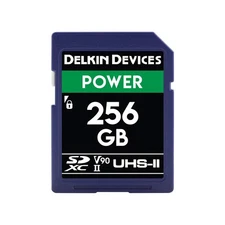 Delkin Devices Power 256GB SDXC UHS-II (V90) - 300MB/s Read, 250MB/s Write | ...