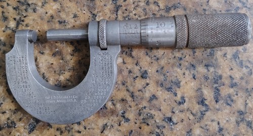 🗽VINTAGE STARRETT 0-1" OD MICROMETER