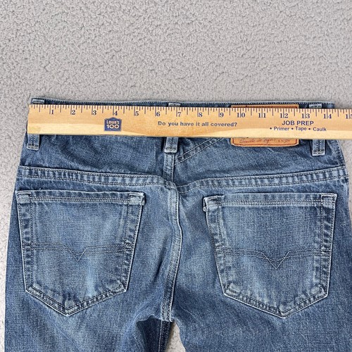 Diesel Thavar Jeans Mens 27x30 Blue Slim Skinny Whiskering Great Denim Fades - Picture 7 of 8