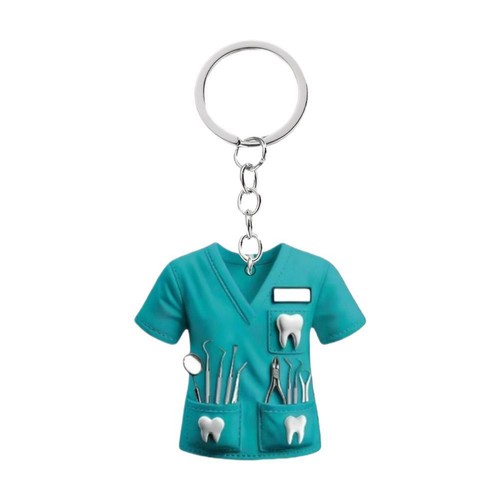 Nurse Uniform Keychain 2D Flat Acrylic Creative Pendant Home Decoration W7P N8H9 - Picture 14 of 14