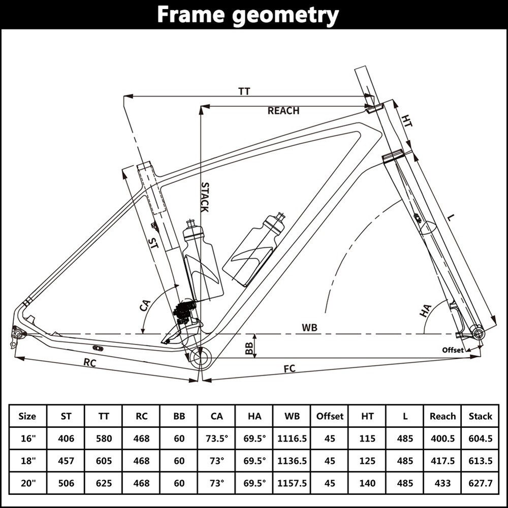 Spcycle 26er Full Carbon Fat Bike Frame Disc Brake Snow Bicycle Frameset Fork