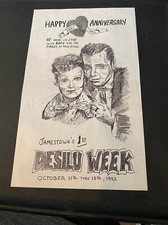 Lucille Ball Flyer for Jamestown Desilu Week from Lucie Arnaz with Letter-1992
