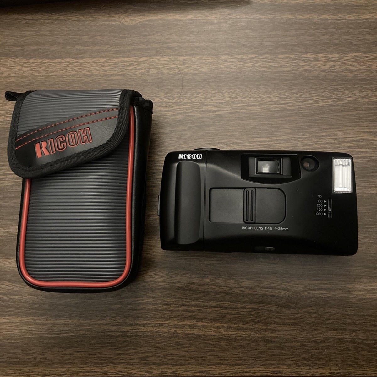 Vintage Ricoh YF-20 Super 35 mm Point Shoot Camera W/ Case 35mm  Tested EX!