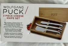 NEW Wolfgang Puck 3 Piece Cheese Knife Set NIB Model SWP2CS23
