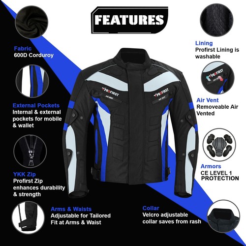 Men Motorcycle Racing Set Waterproof Suits Motorbike Leather Boots Armoured Suit - Picture 17 of 74