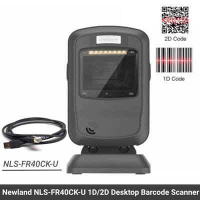 Newland FR4080 NLS-FR40CK-U 1D/2D Business Corded Barcode Scanner w USB Cable