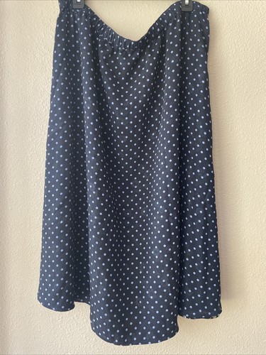 MA ONLINE Women's Polka Dot Skirt - 22" Long, Elastic Waist, Fancy Dress For Rock & Roll Party