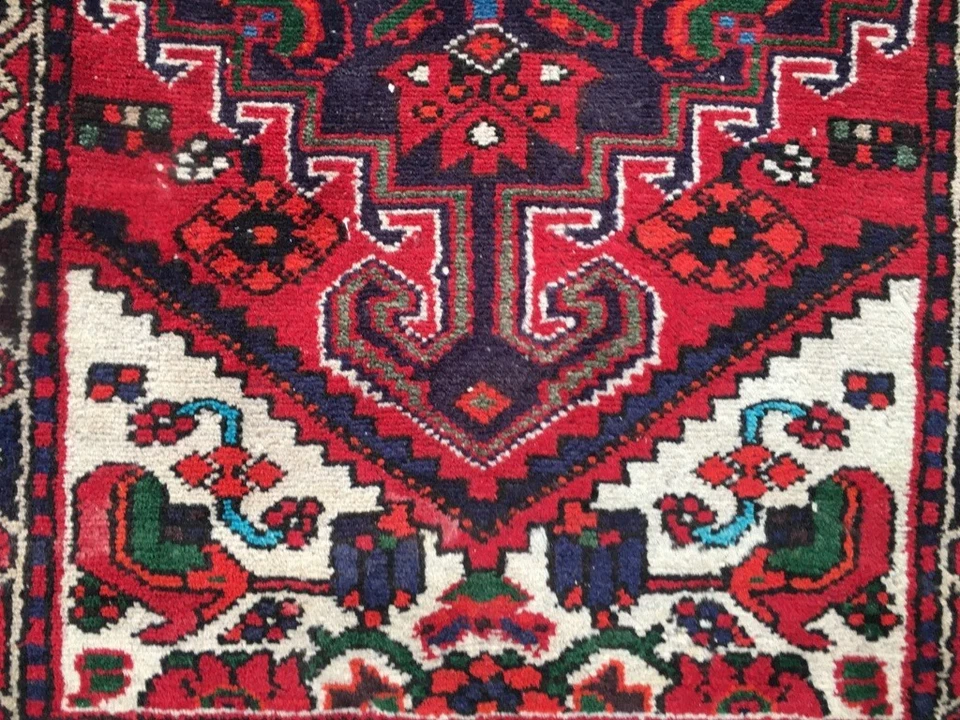 Afghan Rug, Vintage Rug, Hand knotted Rug, Boho Rug, Oushak Design Rug,2x4 ft - Image 3 of 4