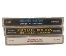 Michael Bolton 3 Cassette Lot Timeless, Time Love  Tenderness, GH 1985-1995