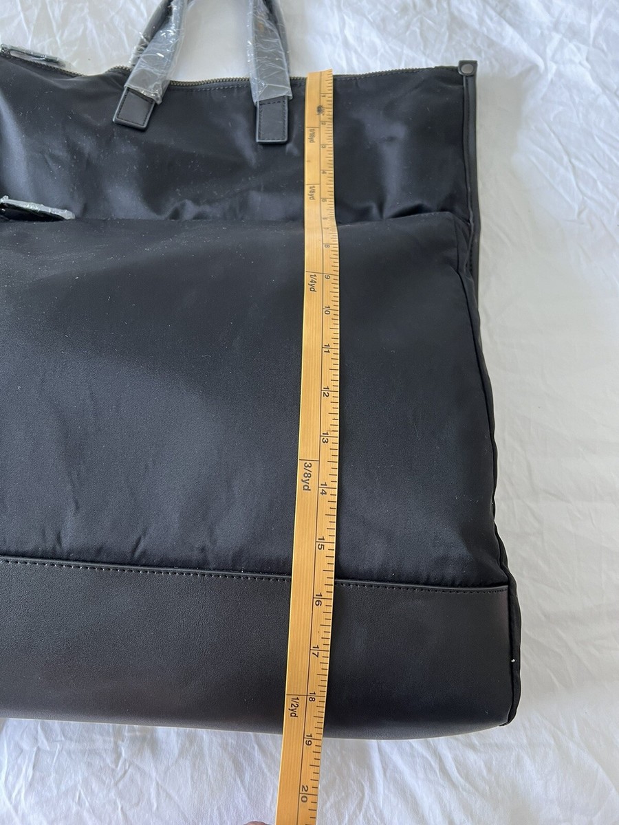 ATM Anthony Thomas Melillo Black Nylon Leather Backpack Tote 