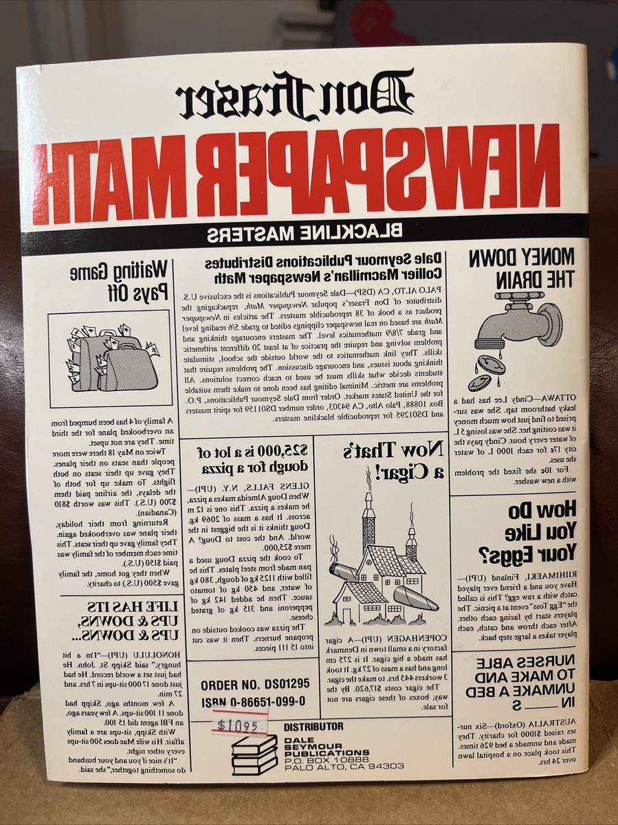 NEWSPAPER MATH By Don Fraser 9780866510998 | eBay NEWSPAPER MATH By Don Fraser 9780866510998 | eBay