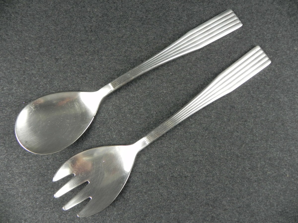 Posate Da Insalata In Legno - Set Da 2 Pezzi Con Cucchiaio E Forchetta | Per Insalate E Frutta - Foto 10