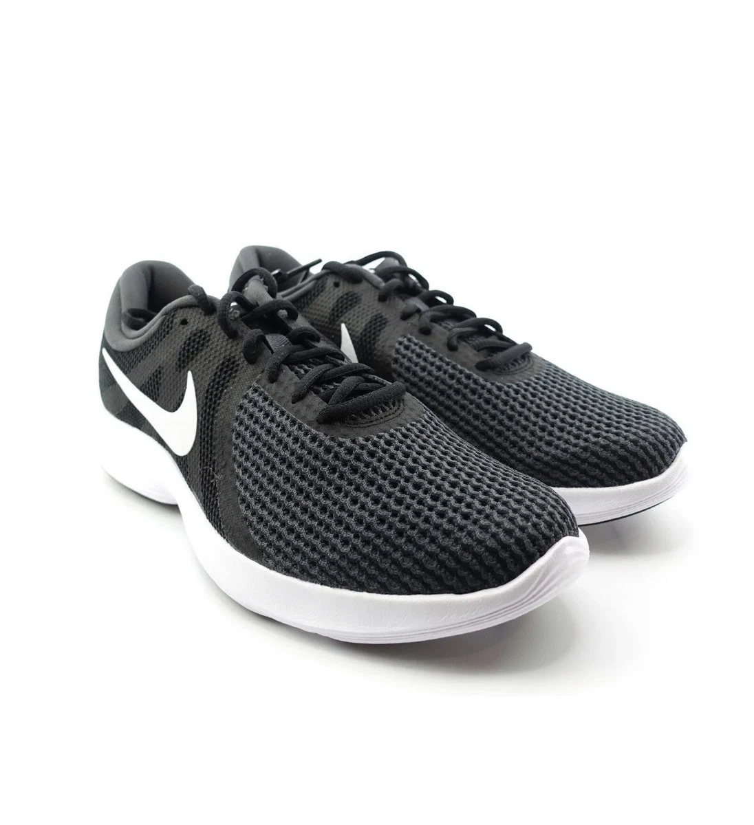 Nike Revolution 4 Running Shoe Black Grey White Sneakers 908988