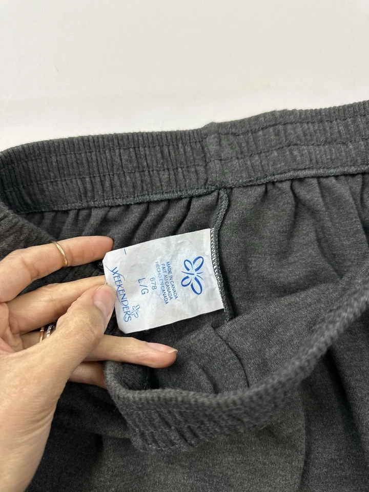 Falda vintage de fin de semana para mujer L grande gris jersey tejido Canadá Foto 3 de 4