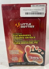 30 Pair Little Hotties Adhesive Toe Foot Warmer 5hr Pure Heat Air Activated 2026