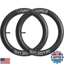 2-PCS 16" Heavy Duty Bike Tire Tubes 16x1.50/1.90 AV32MM Schrader Valve 38/48