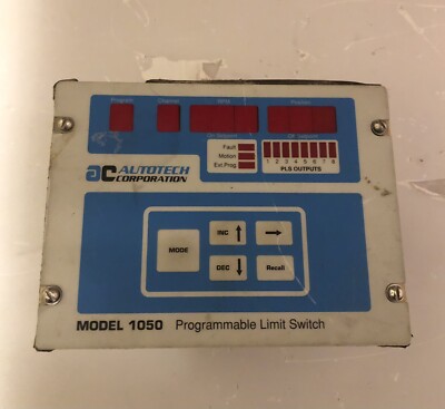AC Autotech Controls PLS SAC-M1050-8S0, Model 1050 Programmable Limit Switch
