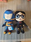 G.I. Joe Cobra Commander & Barones Stuffed Animal Plush Doll Toy 9" Hasbro