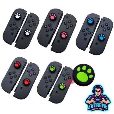 EXTREMEGRIPPRO PAW GRIPS For Nintendo Switch Joy-Con Controllers Dog Kitty Thumb Stick Covers