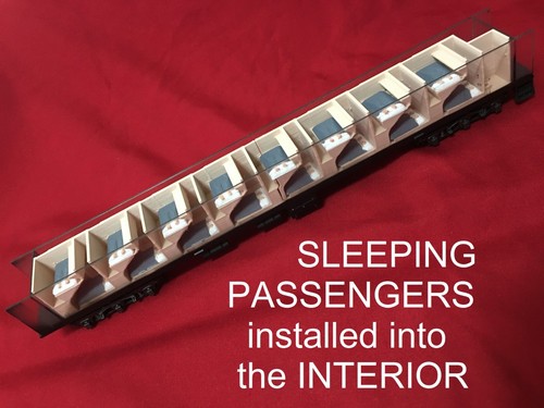 Passenger Car Interior KIT for the Rivarossi 85ft Heavy-Weight Duplex Sleeper - Picture 4 of 23